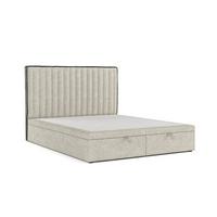 POLSTERBETT Keva mit Stauraum 180/200 cm Beige im Alta Stoff - Beige/Schwarz, Holz/Holzwerkstoff (180/200cm) - AltaBeds