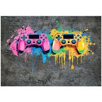FOTOTAPETE Kinderzimmer Junge Gaming Vlies Tapete Kinder 150x105 - Multicolor, Papier (150/105cm) - Wallarena