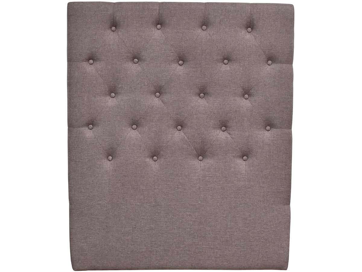 KOPFTEIL UND LATTENROSTSCHUTZ déco Taupe - Taupe, Textil (8.5/120/99cm) - Habitat Garten