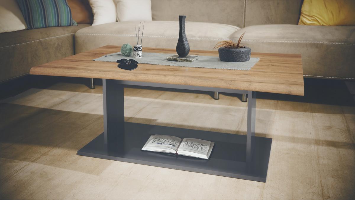 COUCHTISCH Melo Eiche Wotan - Eiche Wotan, Holzwerkstoff (67.5/102/40cm) - Vladon