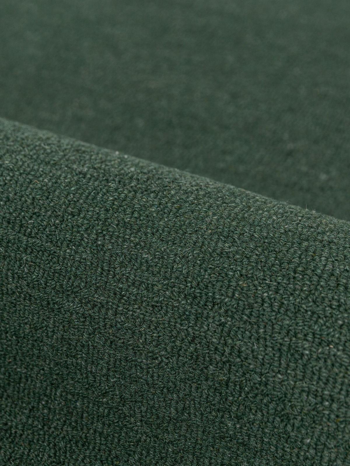 WOLLTEPPICH handgetuftet ALHAM, Wellenbordüre, Waldgrün, 120 x 170 cm - Grün, Textil (120/170cm) - KADIMA DESIGN