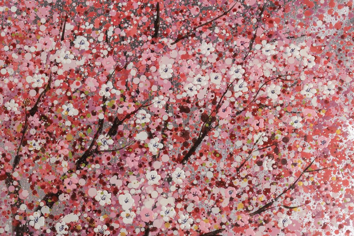 ÖLGEMÄLDE 80/80 cm - Pink, Holz/Textil (80/80cm) - KUNSTLOFT