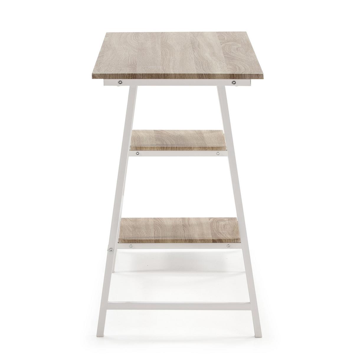SCHREIBTISCH 105/47/75 Lisboa Weiß - Weiß, Holzwerkstoff (47/105/75cm) - VS Venta-stock