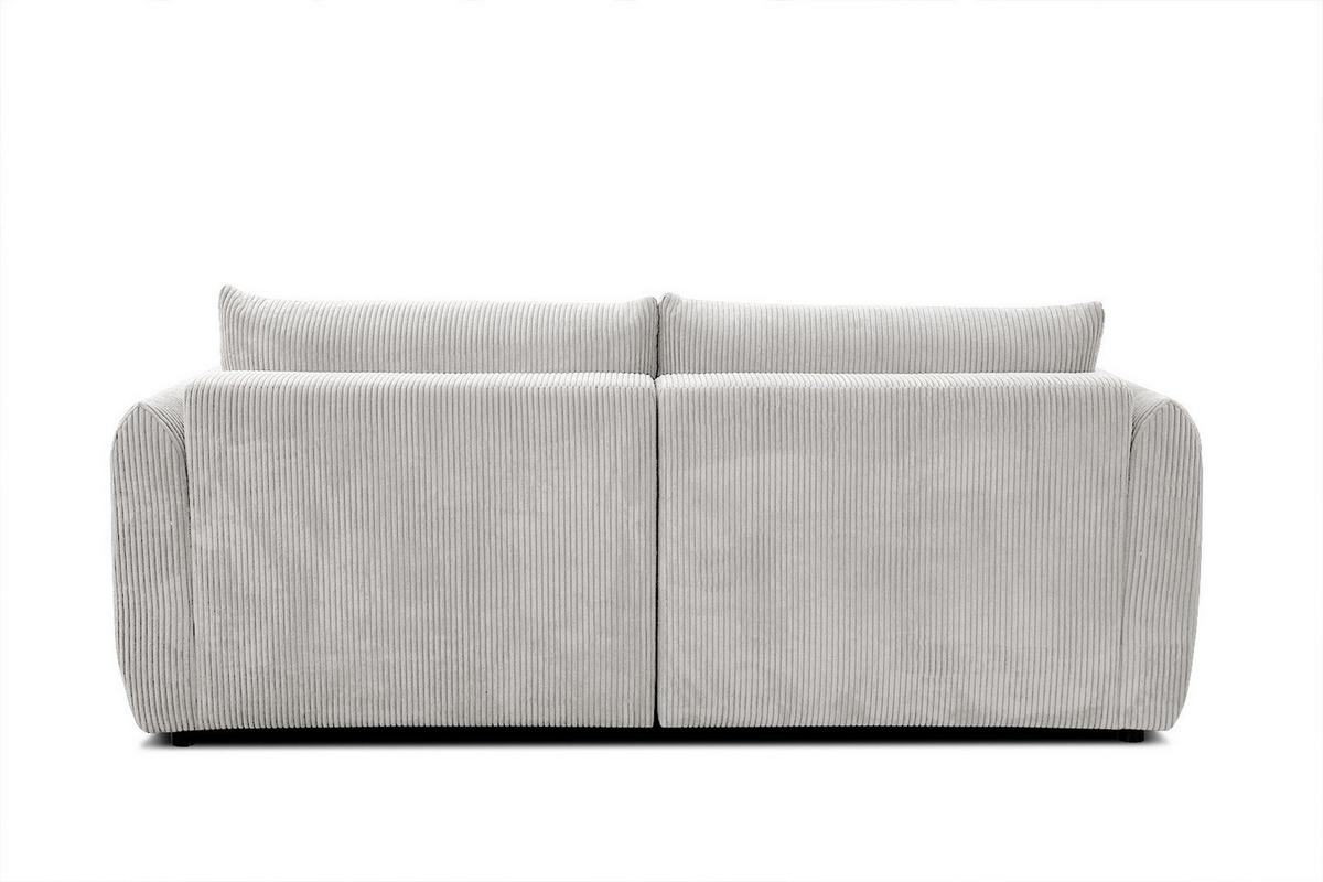 ECKSOFA TAUER 3-Sitzer, weiß - Schwarz/Weiß, Holzwerkstoff/Kunststoff (206/173cm) - Wozimo