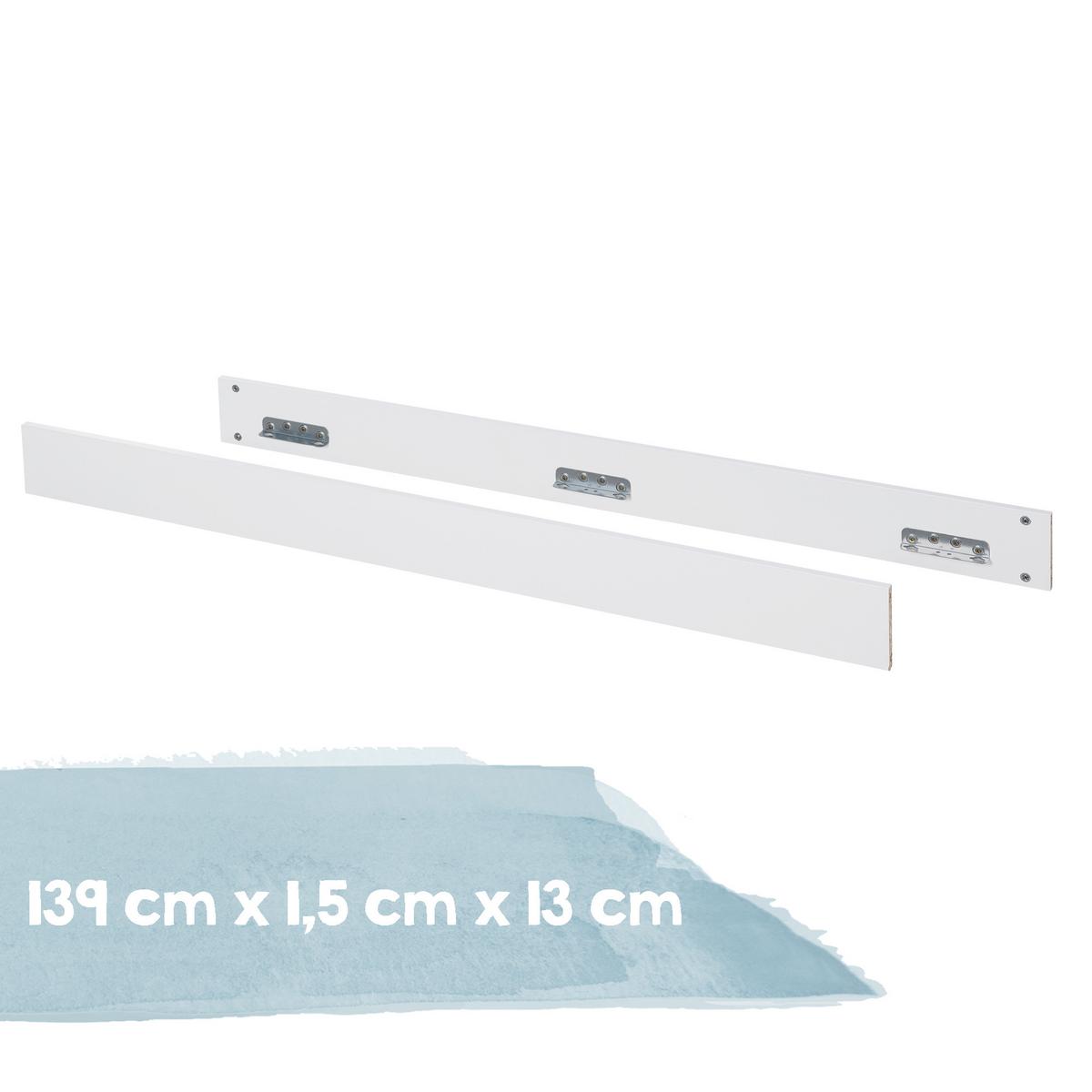 KOMPLETTBETTSETT Olaf 70 x 140 cm - Weiß, Holzwerkstoff (76/82/142.5cm) - Roba