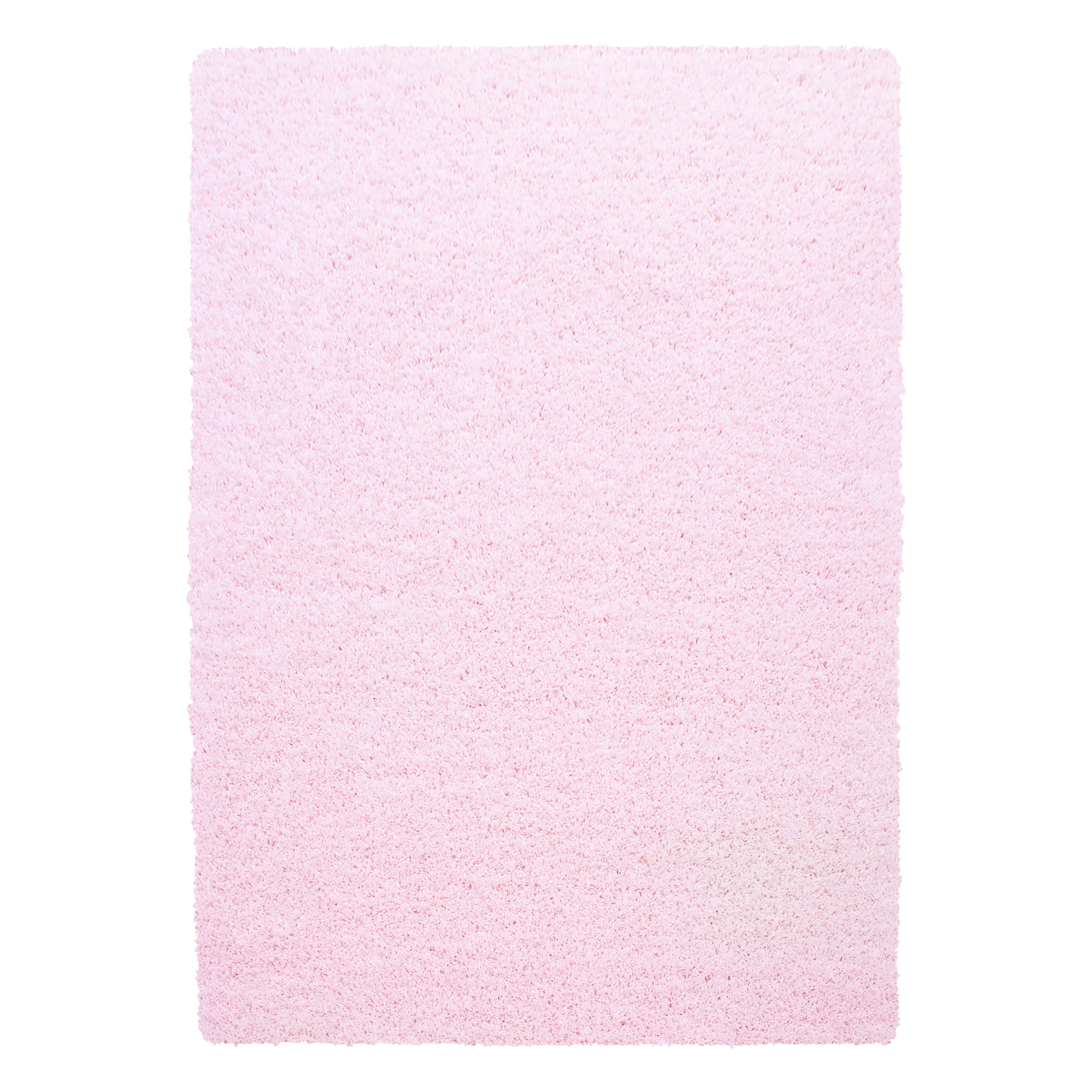 HOCHFLORTEPPICH RHEIN, einfarbig, aus Polypropylen, Rosa, 240 x 340 cm - Rosa, Textil (340/240cm) - KADIMA DESIGN