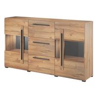 SIDEBOARD TULLIA 180/103/39 cm mit 3 Schubladen und 2 Türen Eichefarben - Eichefarben, Holzwerkstoff (180/103/39cm) - MASSENO
