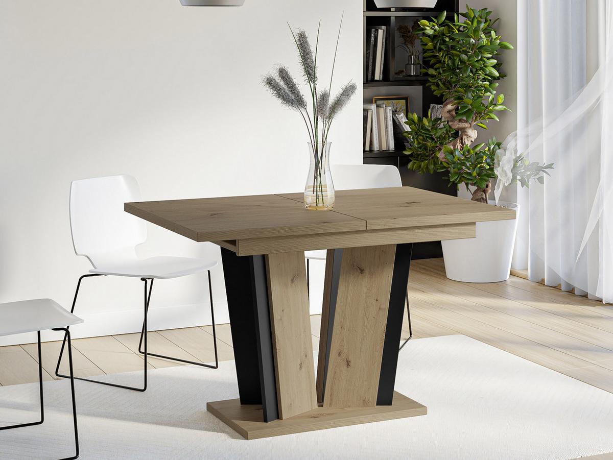 ESSTISCH ausziehbar Doha II - Eiche Artisan, Holzwerkstoff (80/120/75cm) - MIRJAN24
