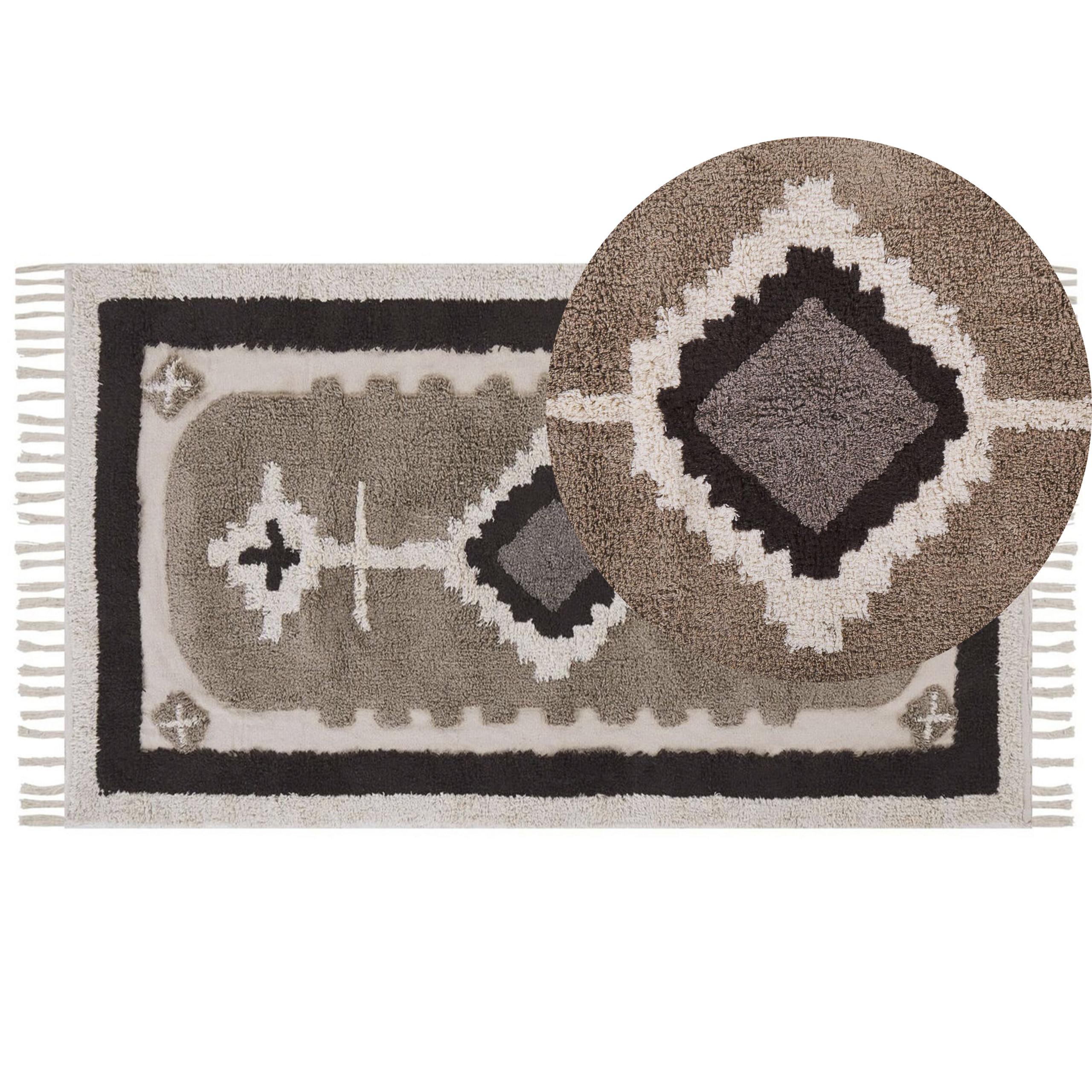 KURZFLOR-TEPPICH Geyve 150/80 cm - Beige, Textil (80/150cm) - Beliani