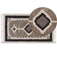 KURZFLOR-TEPPICH Geyve 150/80 cm - Beige, Textil (80/150cm) - Beliani