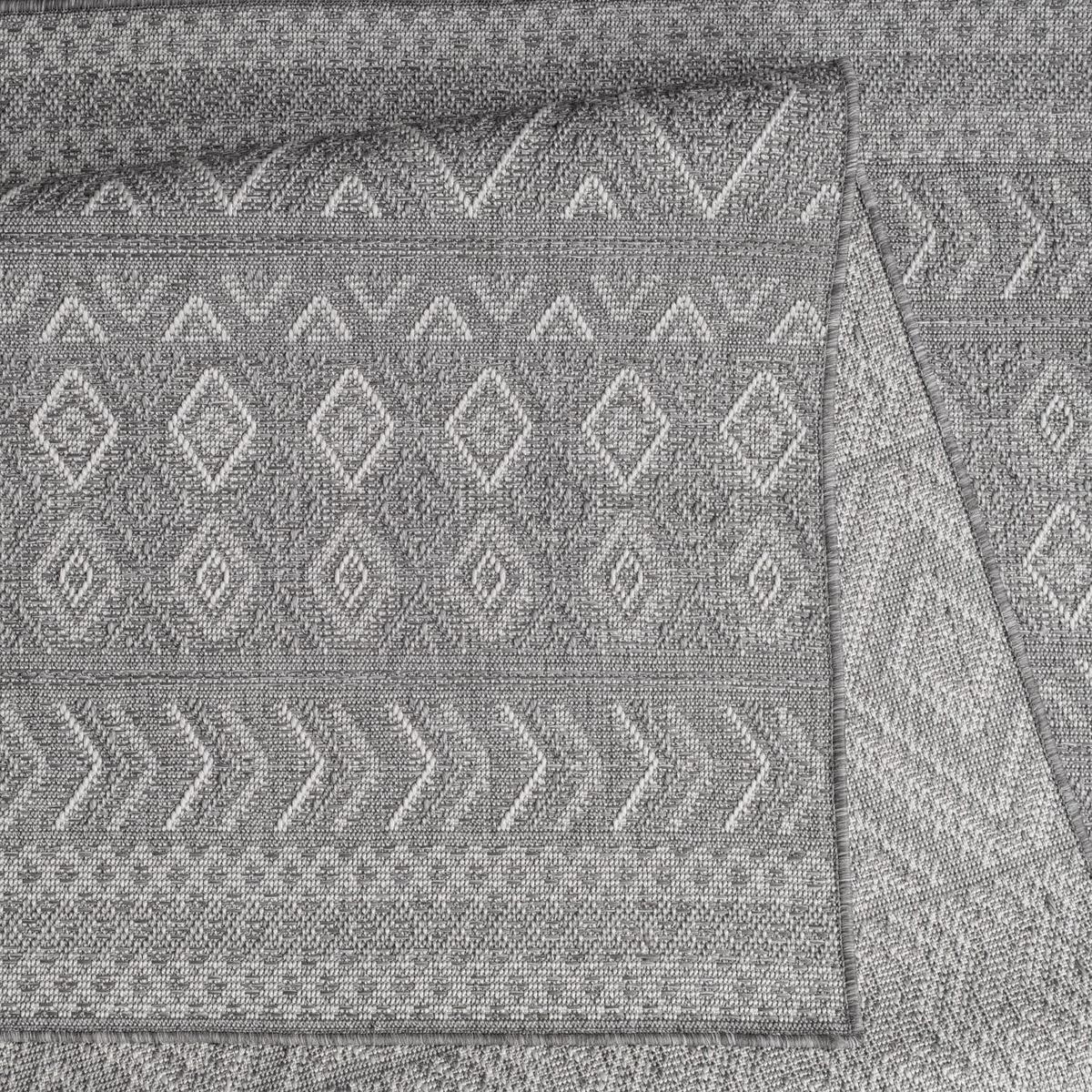 OUTDOORTEPPICH Grau-Dunkelgrau 80 x 250 cm - Dunkelgrau, Kunststoff (80/250cm) - TT Home