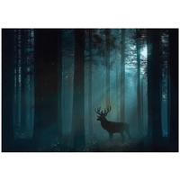 FOTOTAPETE Wald Reh Grün 250x175 cm - Multicolor, Papier (250/175cm) - Wallarena