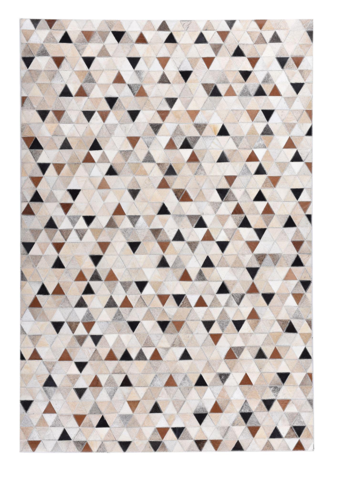 LEDERTEPPICH Kobe 160x230 cm - Naturfarben, Textil (160/230cm) - THEKO