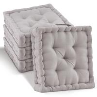 STUHLKISSEN Mila 50/50/10cm Taupe (4tlg) - Taupe, Textil (50/50/10cm) - Beautissu 