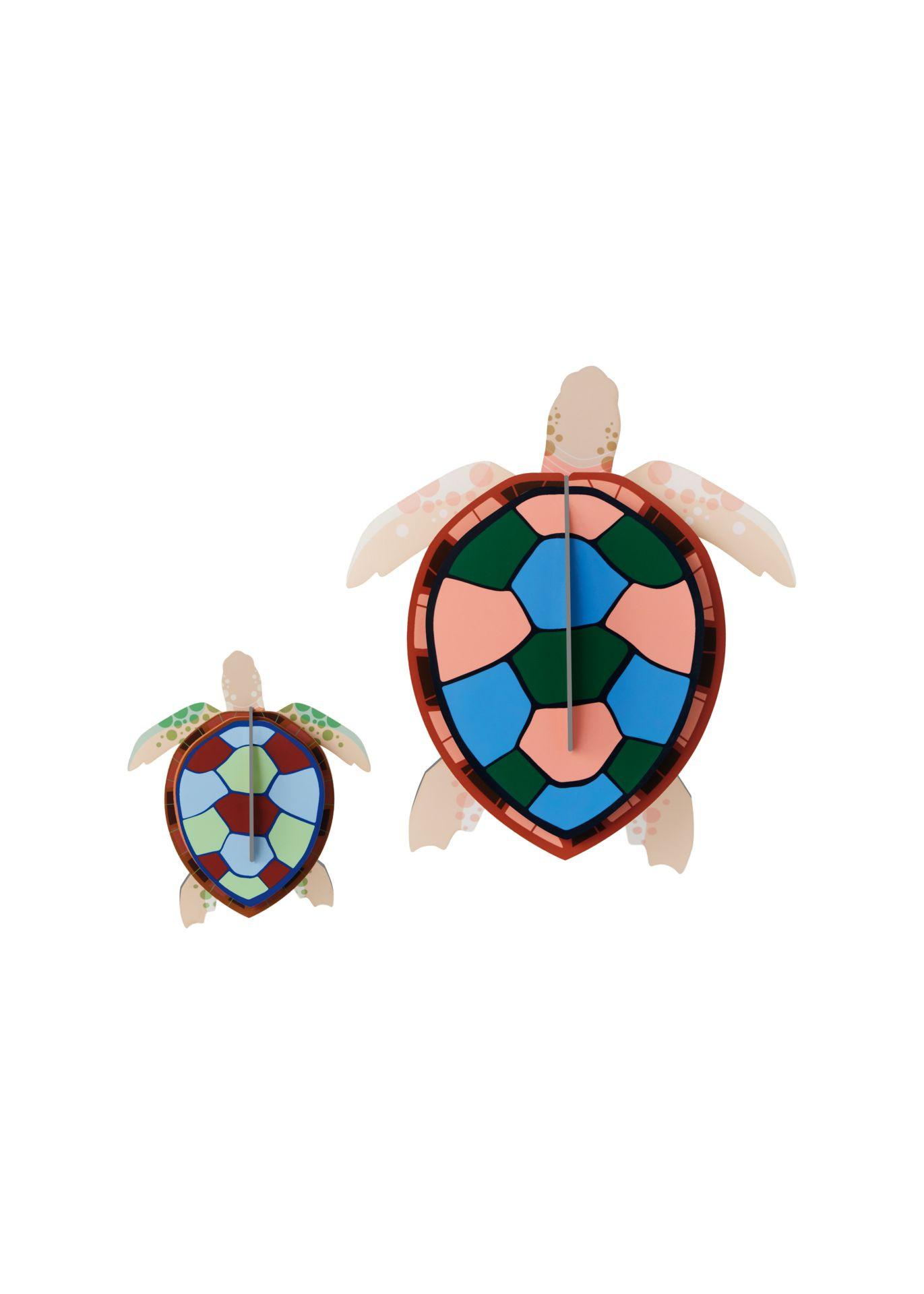 WANDSKULPTUR Bunt 7,5/22 cm - Multicolor, Wellpappe (7.5/22/18cm) - Studio Roof