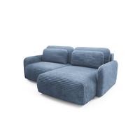 ECKSOFA Simone Mit Schlaffunktion - Blau, Holzwerkstoff/Textil (165/240cm) - Fun Möbel