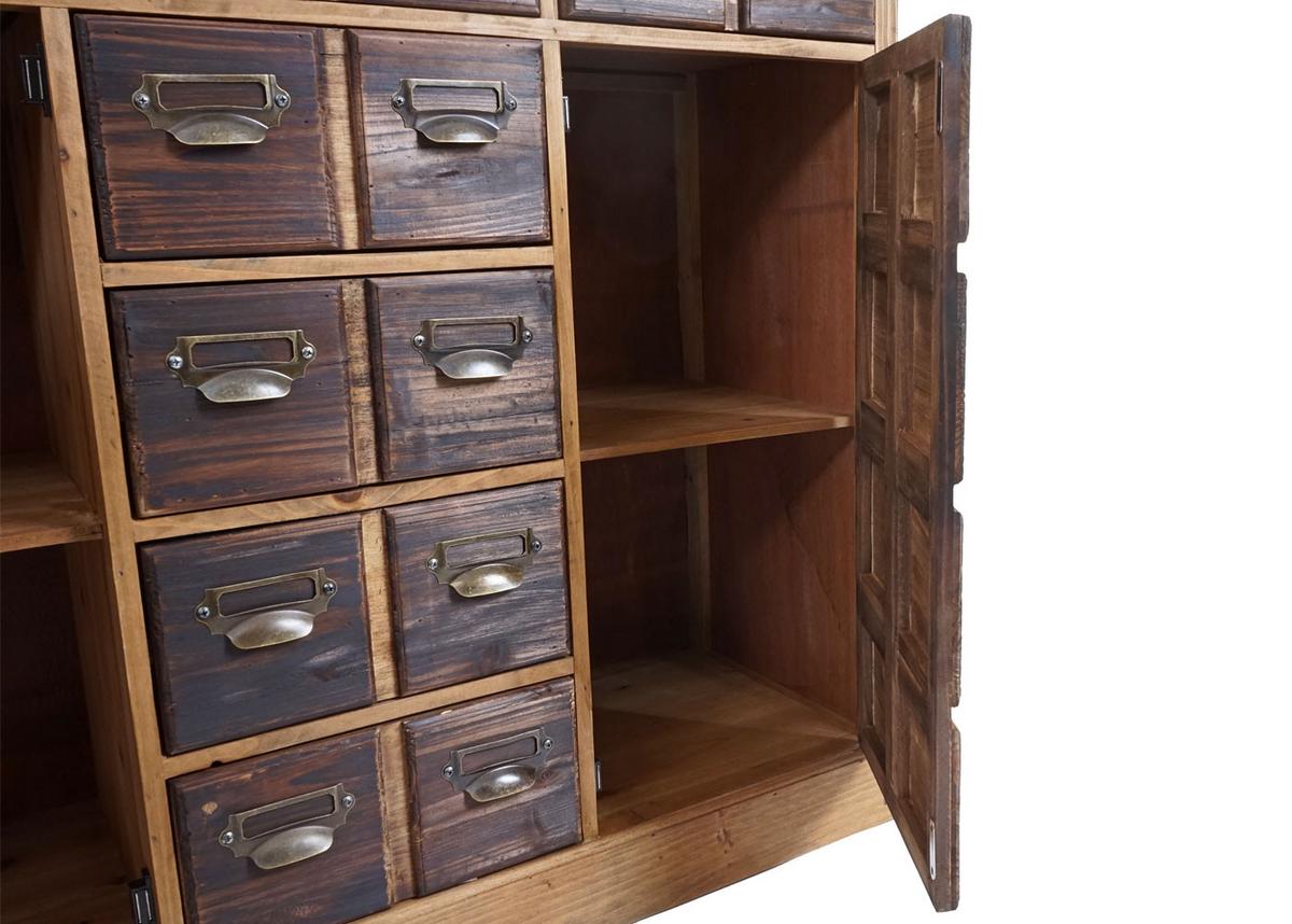 APOTHEKERKOMMODE Braun - Braun, Holz (100/90/35cm) - MCW