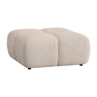 POLSTERHOCKER Vega - Beige, Holzwerkstoff/Textil (90/45/90cm) - Fun Möbel