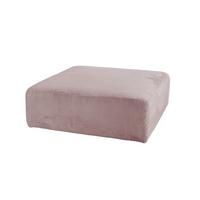 SITZELEMENT MODULSOFA WIOLO SOFT Pink Cord - Schwarz/Rosa, Kunststoff/Textil (111/43/111cm) - KAWOLA
