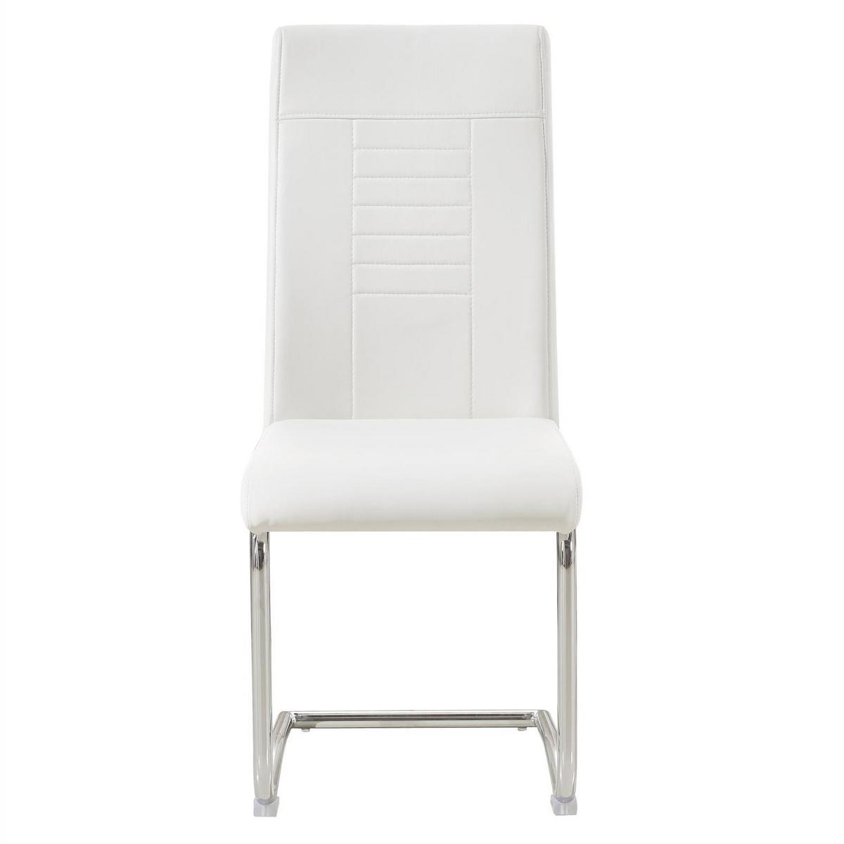 ESSZIMMERSTUHL LOANO 4er-Set weiß - Weiß, Textil (42/98/60cm) - CARO-Möbel