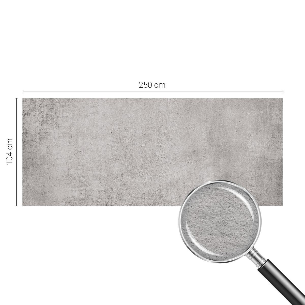 FOTOTAPETE 250x104 cm - Betonmuster - Grau, Textil (250/104cm) - Wallfluent
