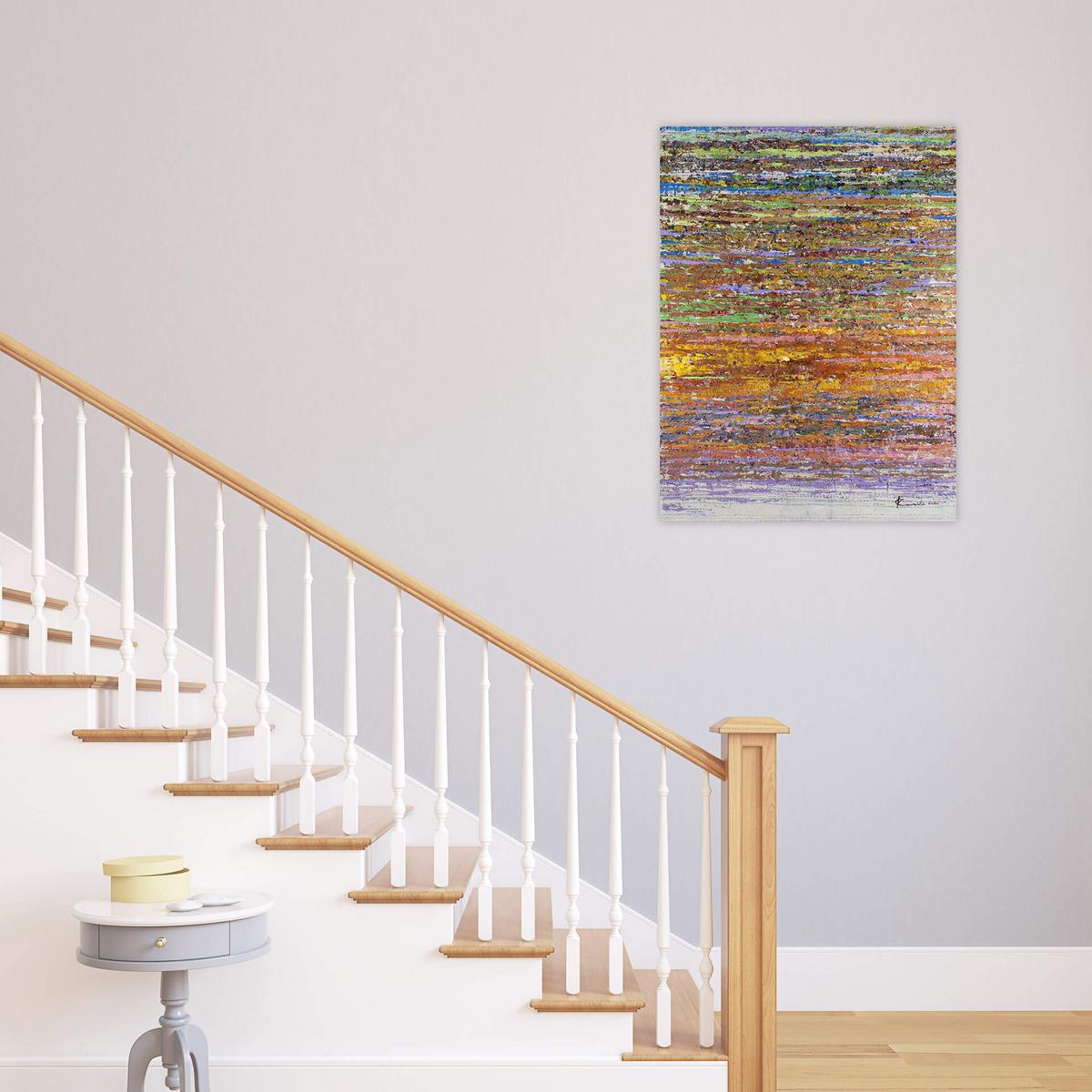 ÖLGEMÄLDE 75/100 cm - Multicolor, Holz/Textil (75/100cm) - KUNSTLOFT