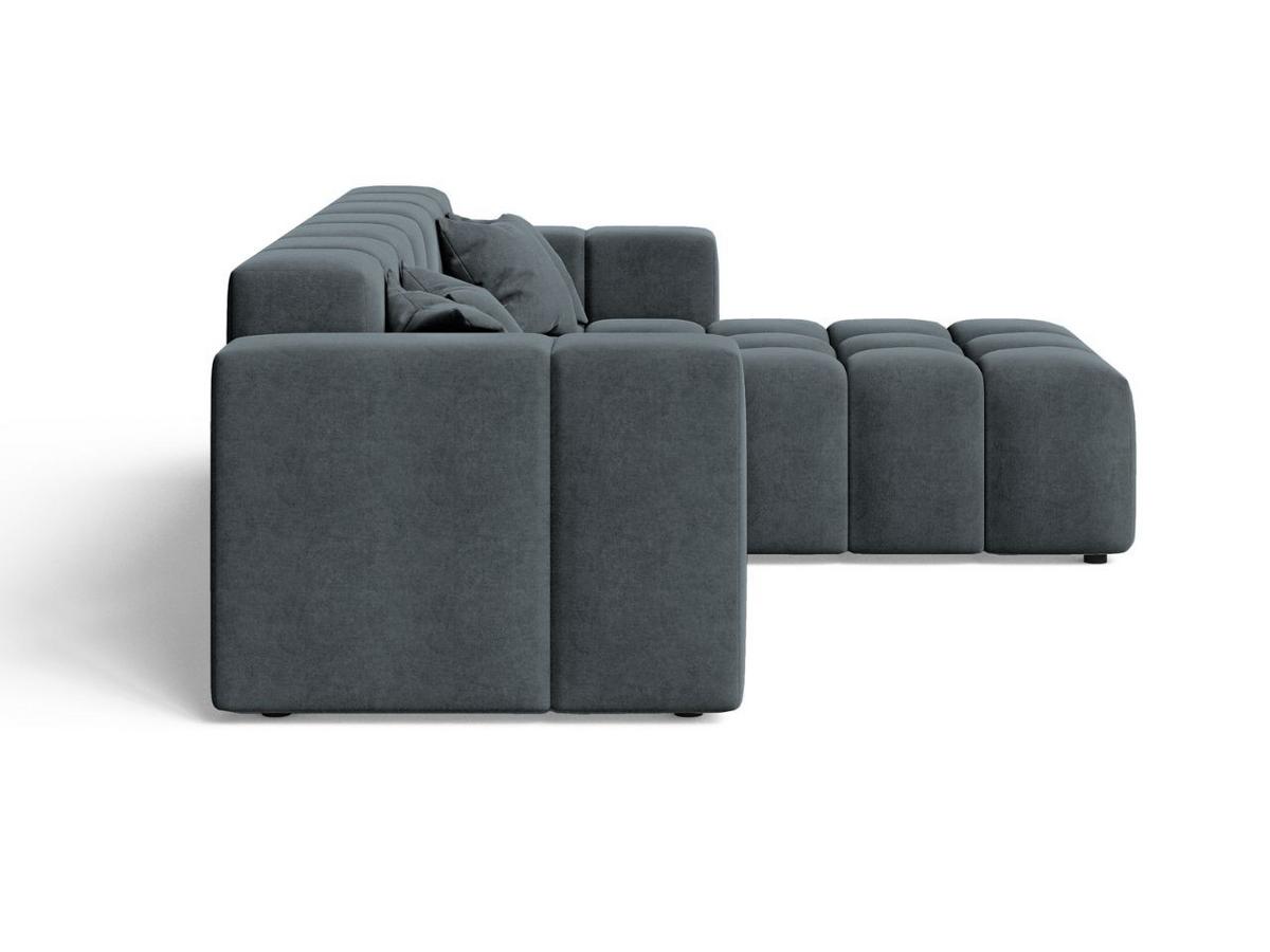 ECKSOFA Loopo Dunkelgrau Rechts - Dunkelgrau, Holz/Textil (265/180cm) - Graingold