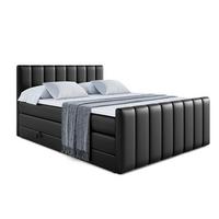 BOXSPRINGBETT OTTA-Z KING - 180x200 - H3/H4 - Schwarz Hochglanz - Schwarz Hochglanz, Holzwerkstoff (180/200cm) - ALTDECOR