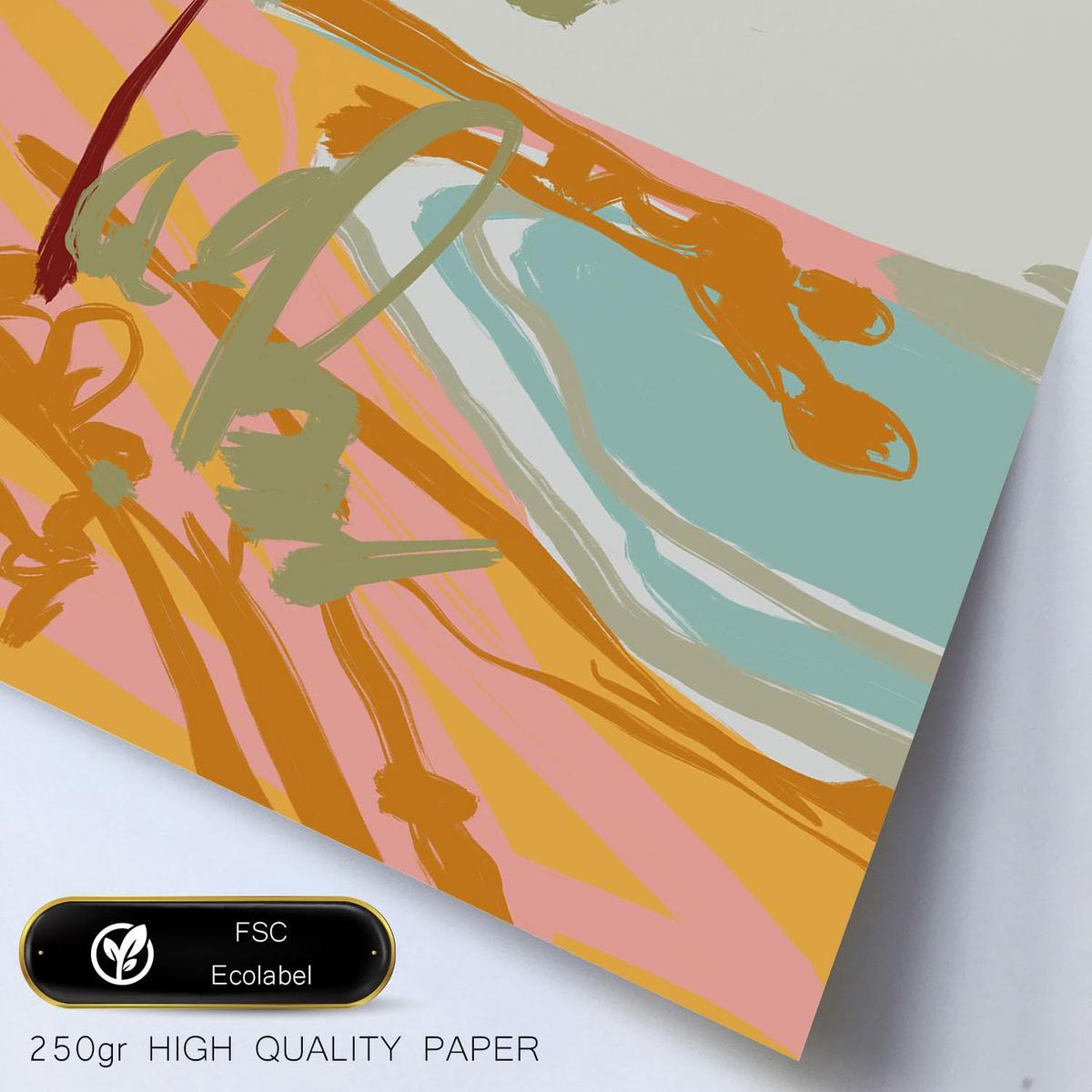 POSTER Set Mit 6 Seashores Frames 2 In Kulissen Abstracts Ästhetische Deko Drucke Für Ihr Wohnzimmer, Schlafzimmer, Zuhause A3 & A4 Rahmenlos - Klar, Papier (29/3cm) - Nacnic