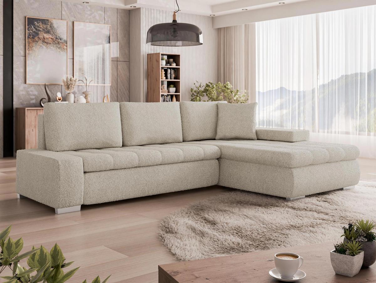 ECKSOFA Orkan Mini Premium - Beige, Holz/Textil (265/185cm) - MIRJAN24