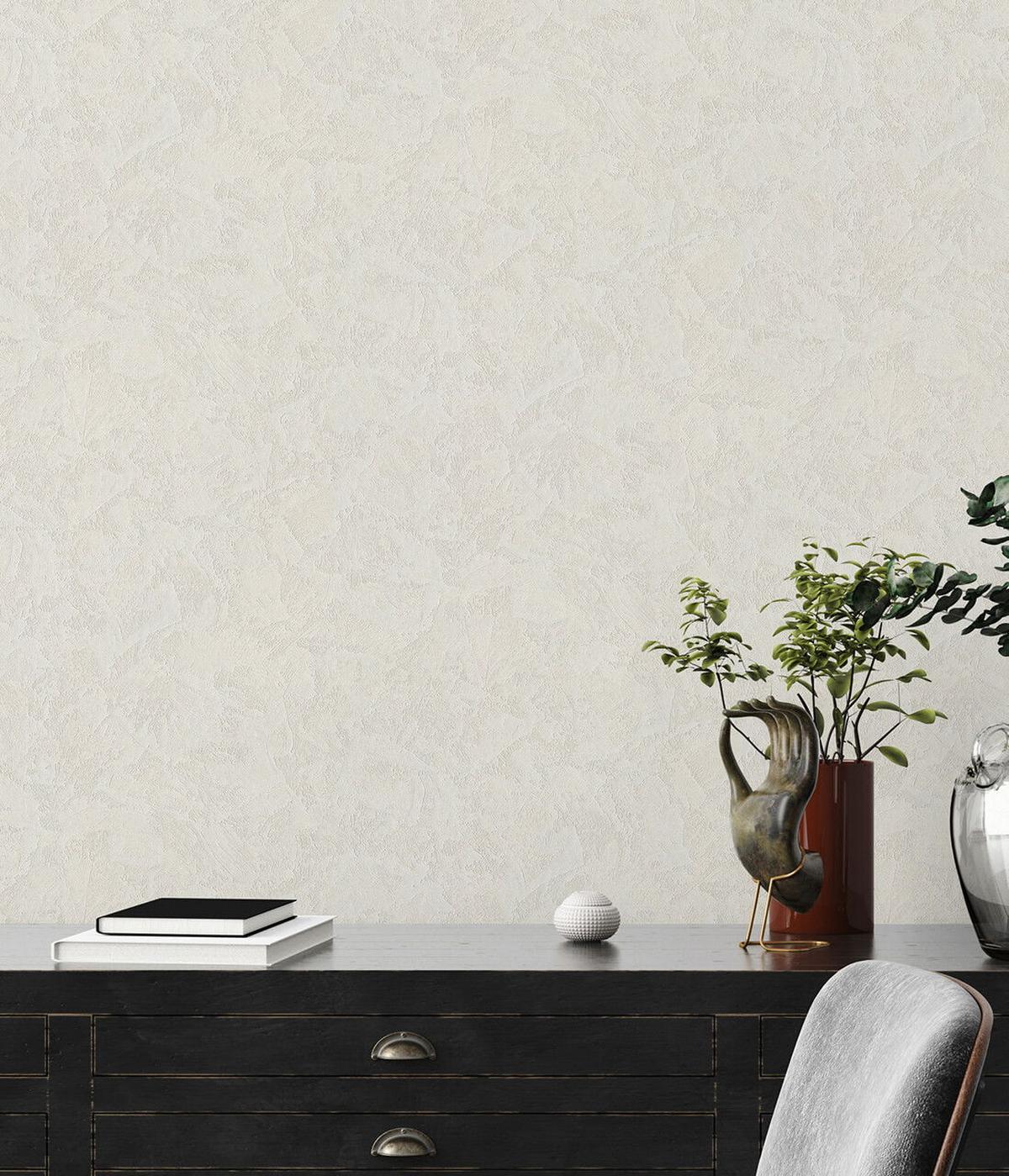 VLIESTAPETE Weiß 53/1005 cm - Weiß, Textil (53/1cm) - KUNSTLOFT