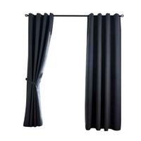 VORHANG 2ER SET »München Dark« HxB 175x145 cm Dunkelgrau - Dunkelgrau, Textil (145/175cm) - Gardinenbox