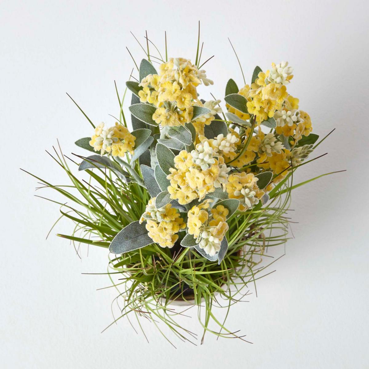 KUNSTPFLANZE Lavendel gelb im Deko-Topf, 66 cm - Gelb, Kunststoff (66cm) - Homescapes