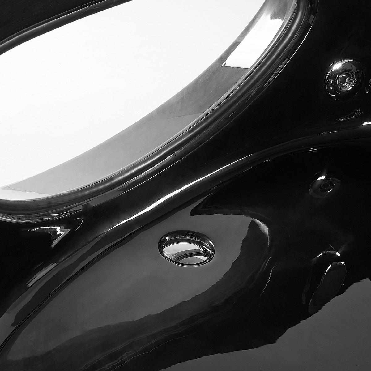 WHIRLPOOL-BADEWANNE mit LED 146x205x61 cm schwarz Tocoa - Schwarz, Kunststoff (146/61/205cm) - Beliani