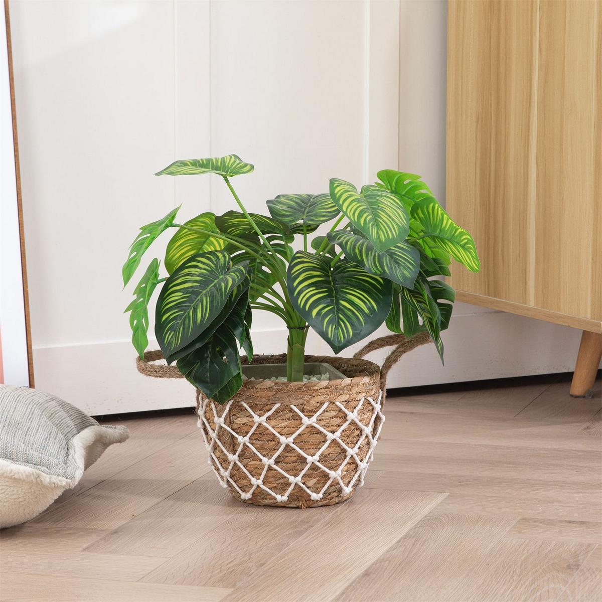 KÖRBE TAO 2er Set natur, weiß - Naturfarben, Naturmaterialen (24/19/24cm) - IDIMEX