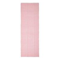 TEPPICHLÄUFER Vichy-Karo Baumwolle 66/200 cm - Rosa, Textil (66/200cm) - Homescapes