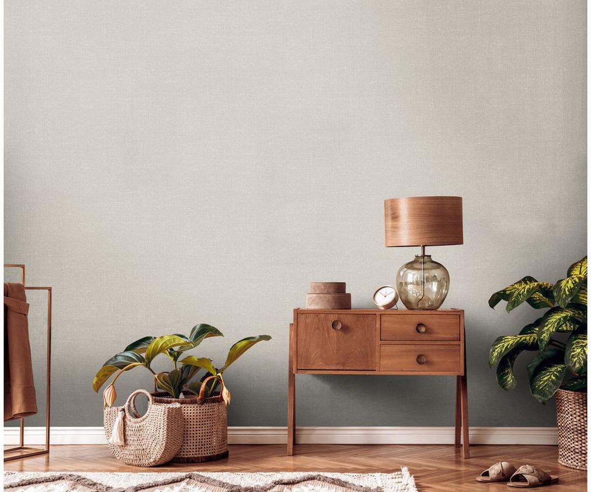 VLIESTAPETE Beige 53/1005 cm - Beige, Textil (53/1cm) - KUNSTLOFT
