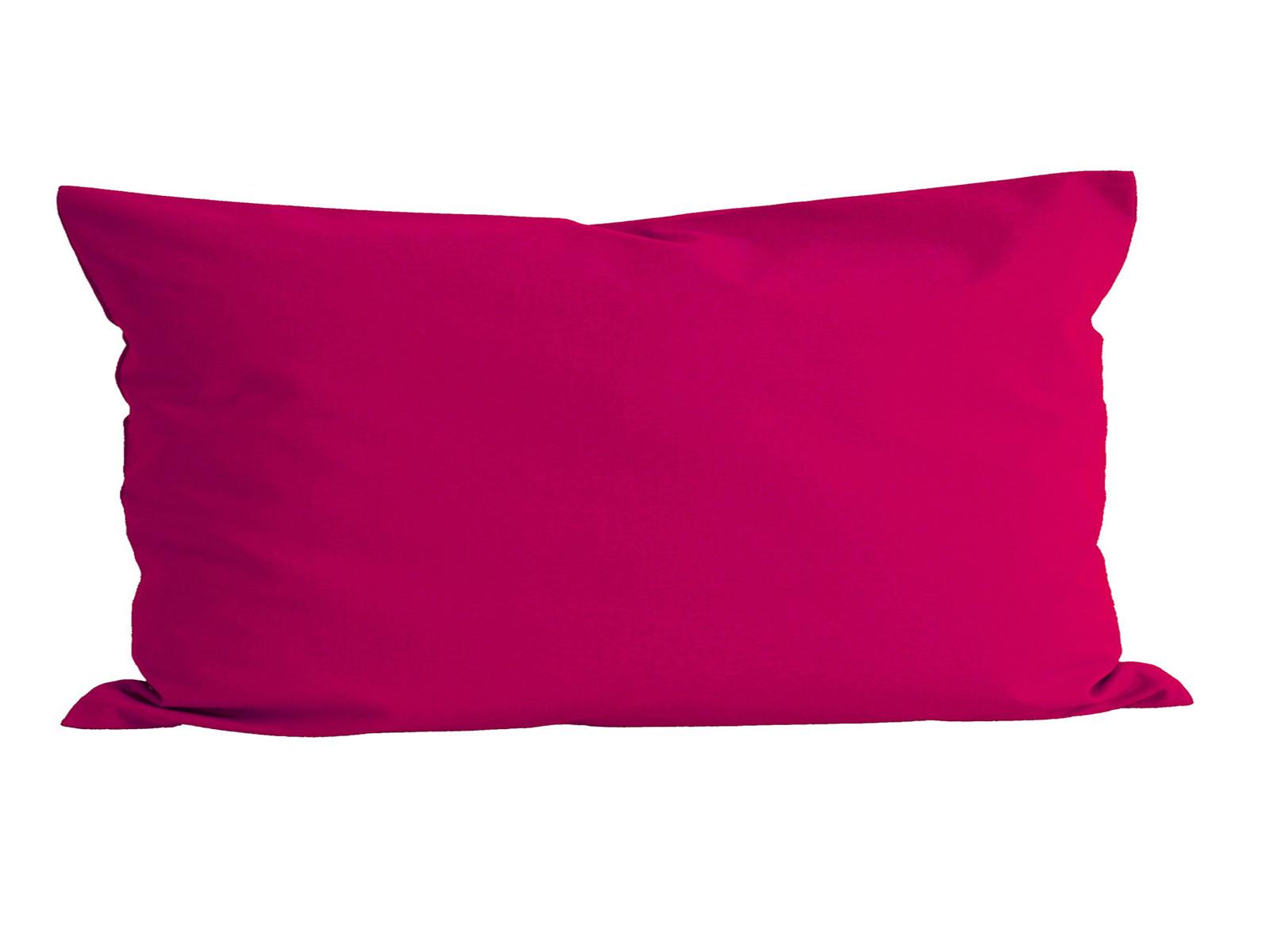 KISSENBEZUG Basic 100% Baumwolle pink 80/40 cm - Pink, Textil (40/80cm) - beties Heimtextil