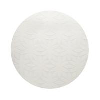 TEPPICH Cremeweiß 160 cm Hood - Creme/Weiß, Textil (160/160cm) - Beliani