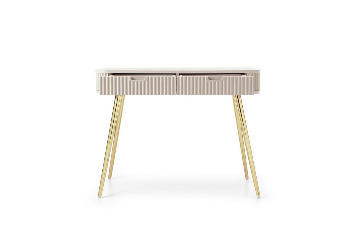 KONSOLENTISCH ZENZERO 103/80/49 cm mit Schubladen, Kaschmir - Kaschmir, Holzwerkstoff (49/103/80cm) - MASSENO