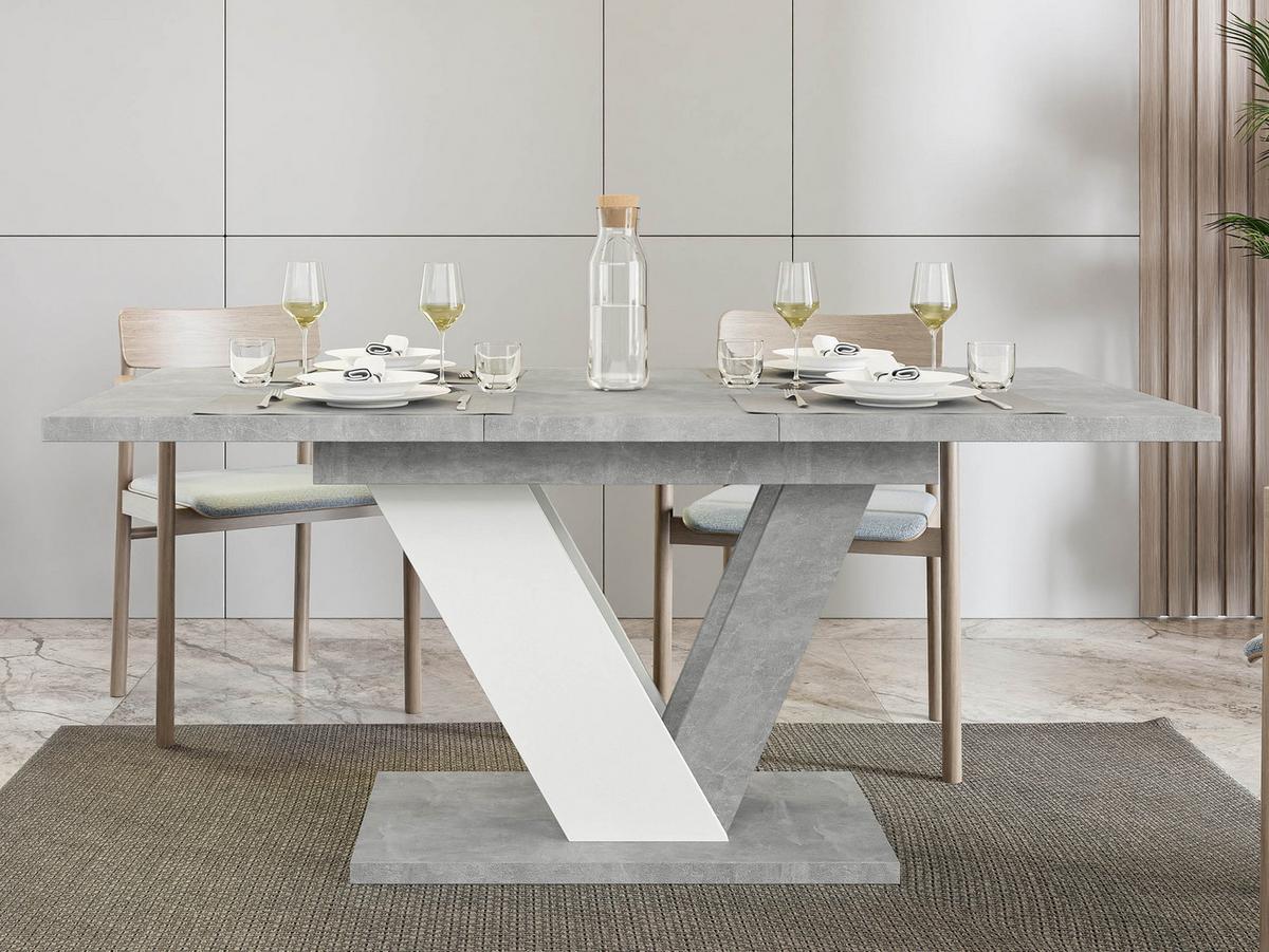 ESSTISCH ausziehbar Dubai - Grau, Holzwerkstoff (80/120/76cm) - MIRJAN24