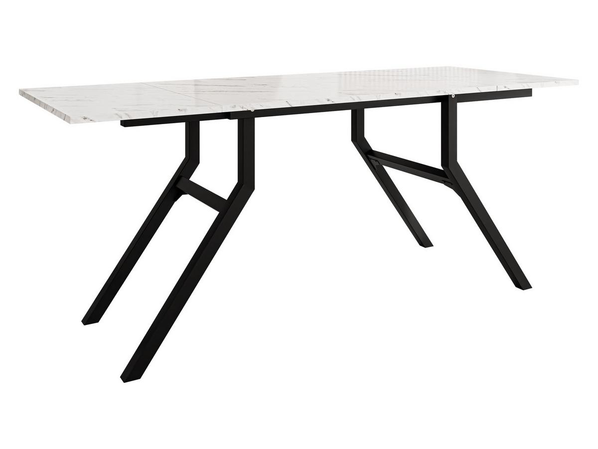 2-IN-1 COUCHTISCH UND ESSTISCH Xena Bis - Schwarz/Weiß, Holzwerkstoff/Metall (70/100/45cm) - MIRJAN24