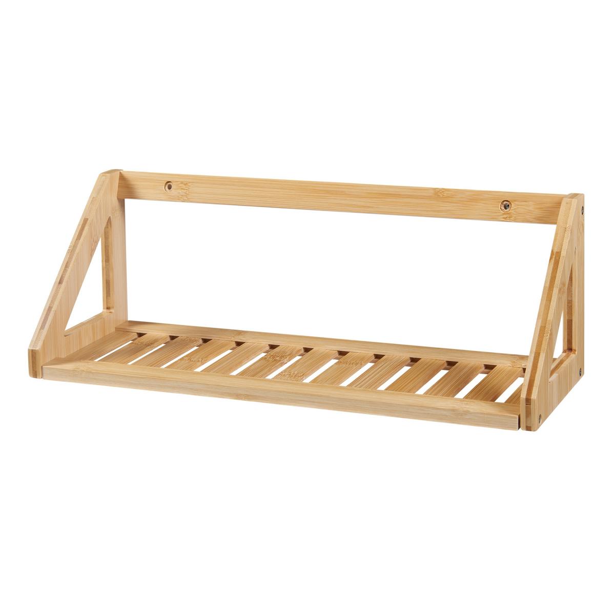WANDREGAL-SET 2 TLG. Gjerdrum - Naturfarben, Naturmaterialen (15/15/43cm) - [en.casa]
