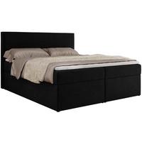 BOXBETT JAGUAR 140/200 - Schwarz Struktur - H4 - Schwarz, Holz/Textil (140/200cm) - MKS