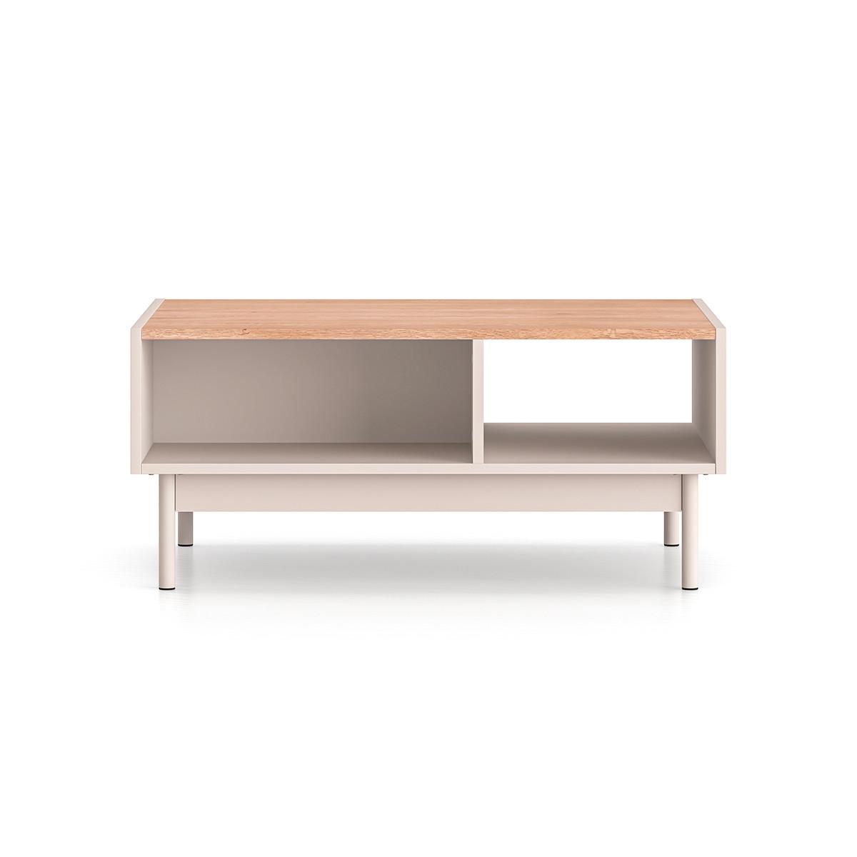 COUCHTISCH Connie Kaschmir und Holz - Beige, Holzwerkstoff (60/89.8/40cm) - Petits-meubles