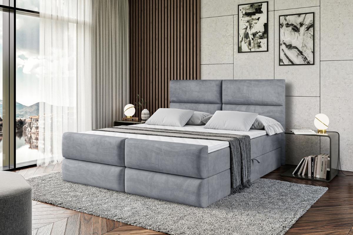 BOXBETT BOXI3-Z - 140x200 cm - H4 - Grau - Grau, Holzwerkstoff (140/200cm) - ALTDECOR