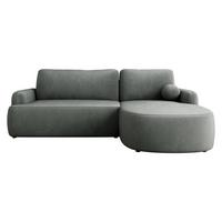 ECKSOFA Loridu, Seite: Rechts - Graphitfarben/Schwarz, Holz/Kunststoff (250/174cm) - MIRJAN24