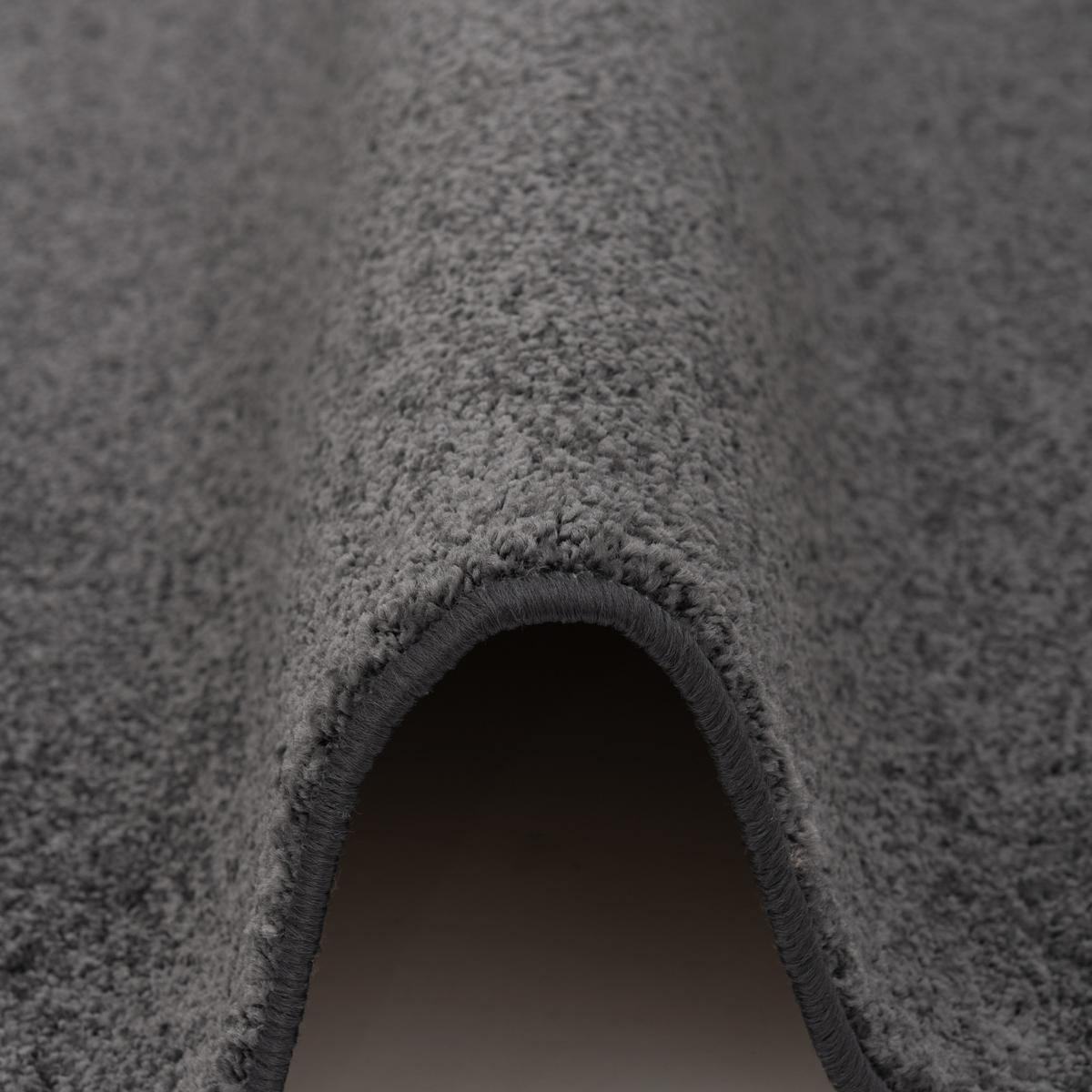 HOCHFLOR VELOURS TEPPICH MONA - Anthrazit, Textil (160/240cm) - Snapstyle
