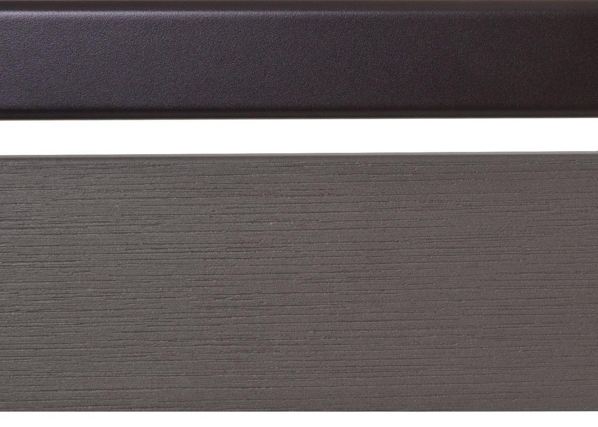 ALU MÜLLTONNEN-ZAUN Grau - Grau, Metall (110/130/6cm) - MCW