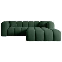 ECKSOFA Ottomane Rechts OLEA-L1 - 231x173x74 cm Grün - Schwarz/Rosa, Holzwerkstoff/Kunststoff (231/173cm) - ALTDECOR